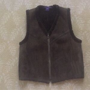 Ralph Lauren Suede Vest ❤️ F (at cleaners)